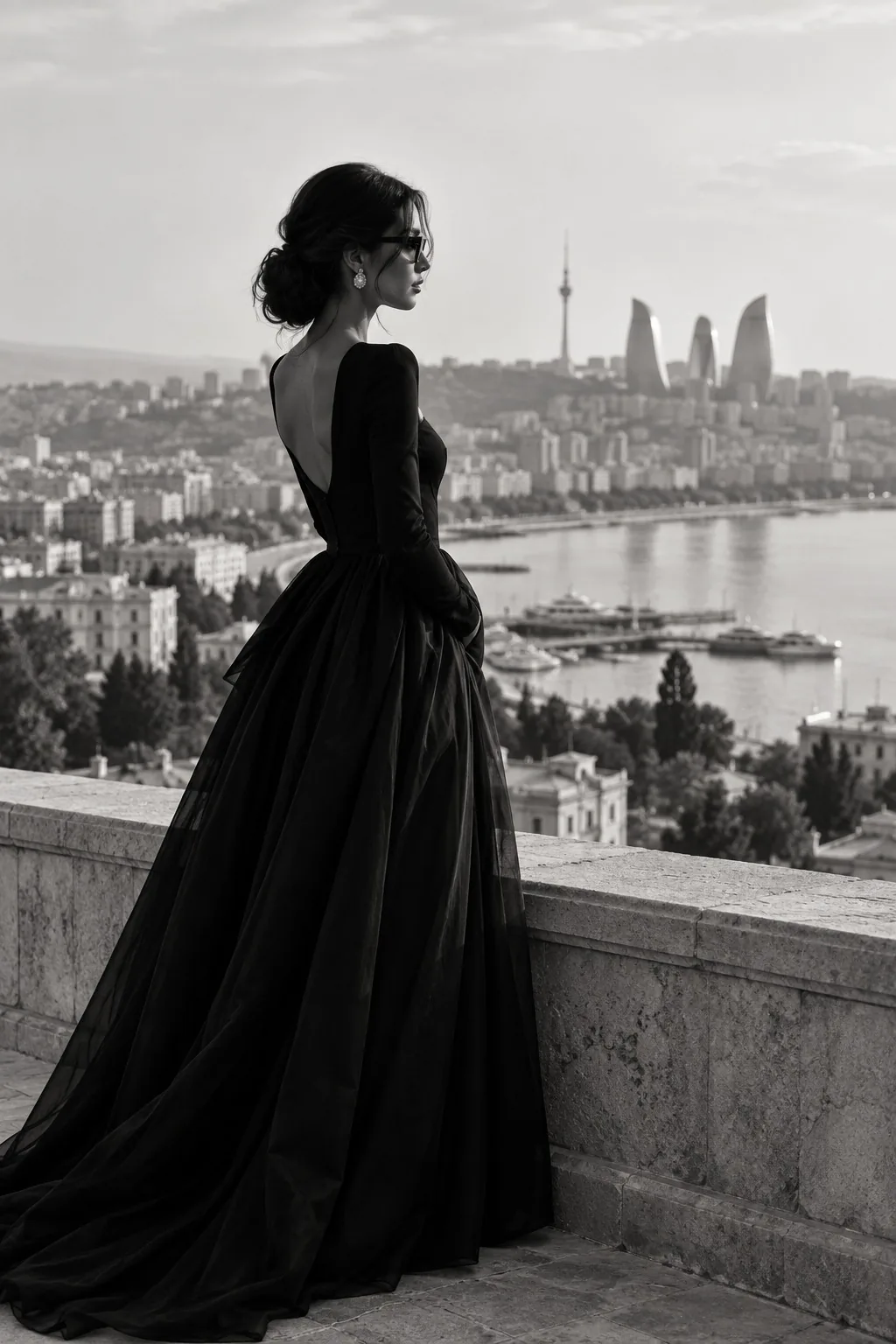 Evening elegance overlooking Baku