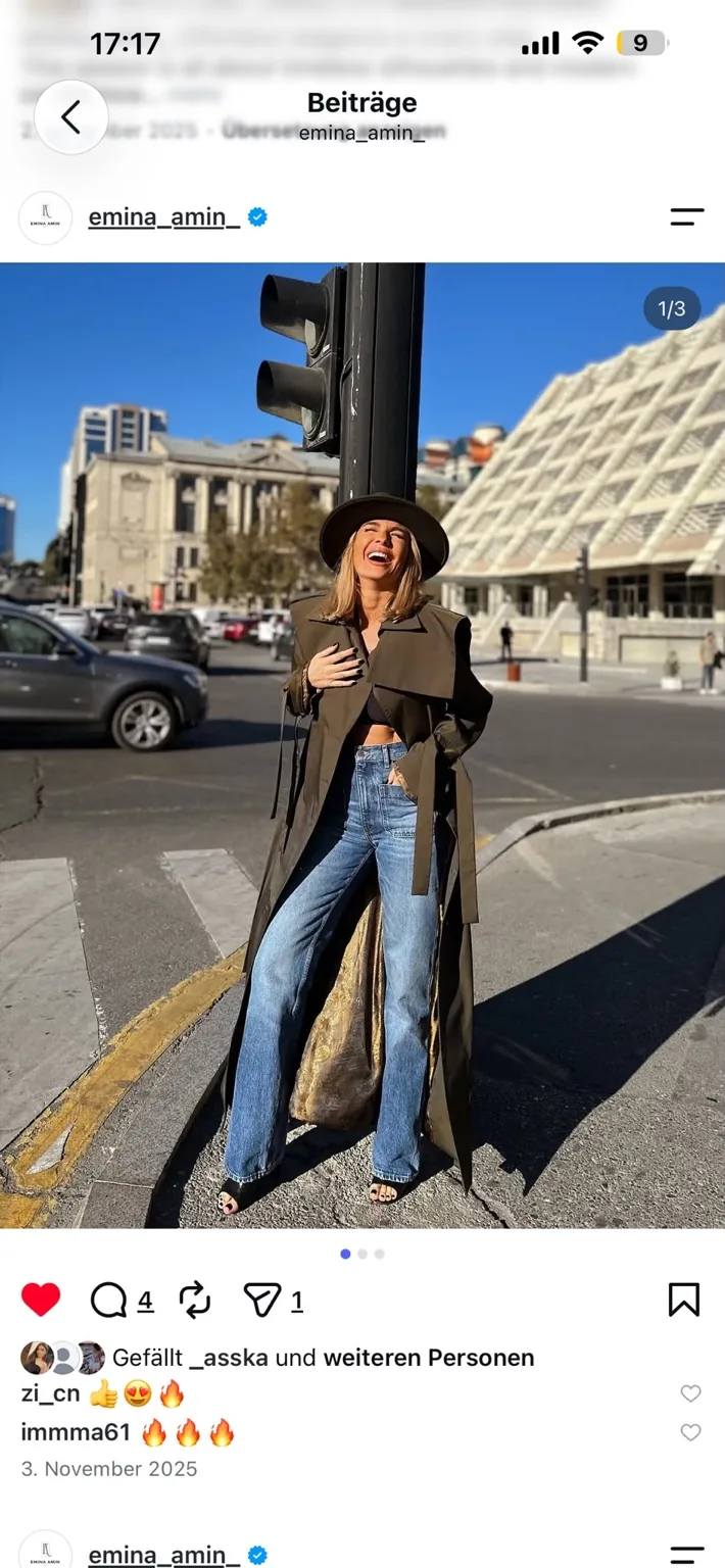 StreetWear collection: long coat and wide-leg denim